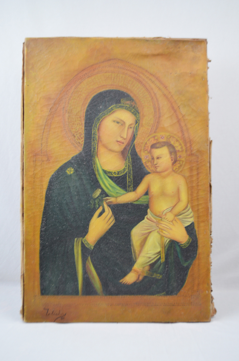 VIRGEN MARÍA Y EL NIÑO / TOLICHAR 1963